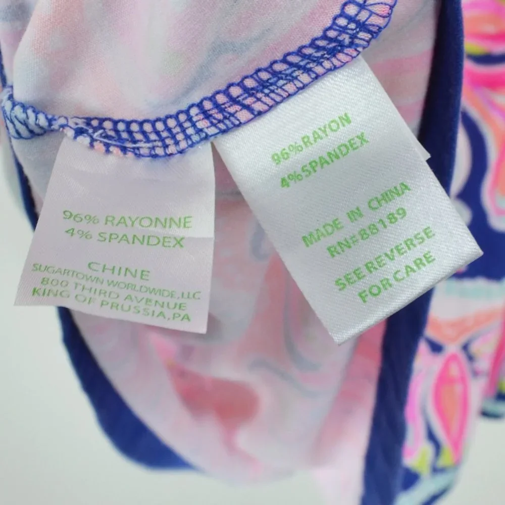 Lilly Pulitzer Emma Swing Dress Resort Navy Banana Flambe - Picture 7 of 7